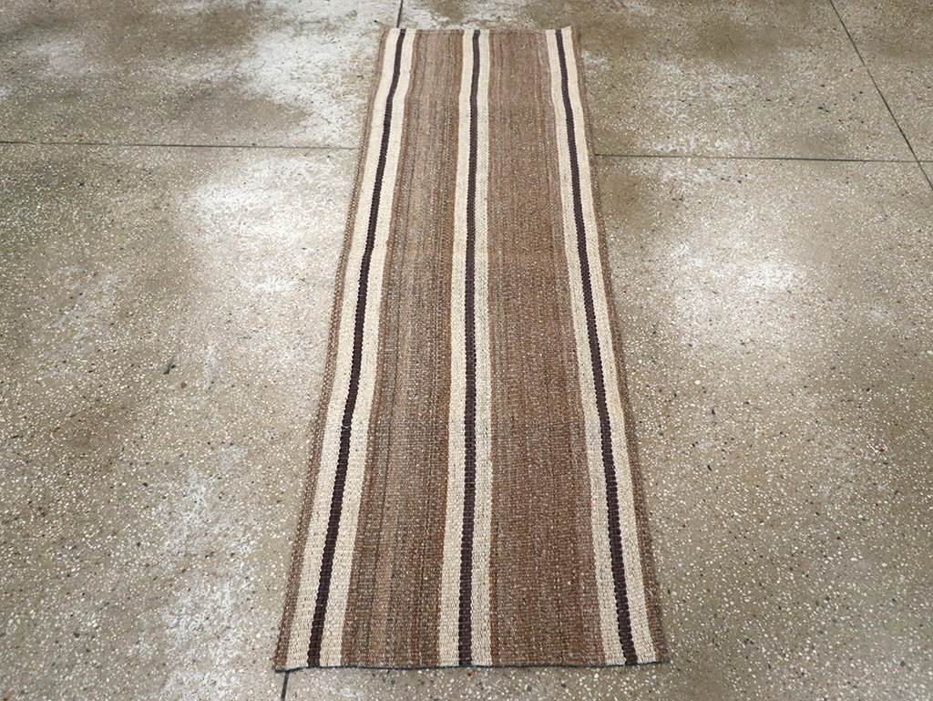 Vintage Turkish Flatweave Kilim Runner, No.33061 - Gss