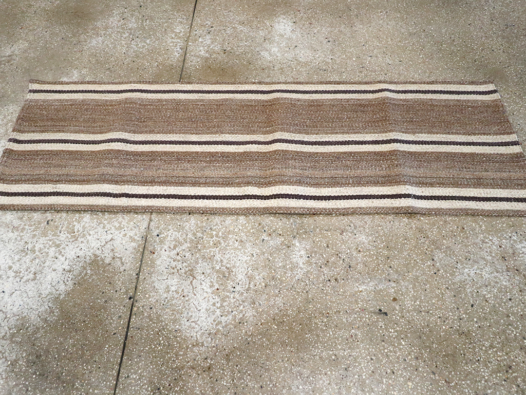 Vintage Turkish Flatweave Kilim Runner, No.33061 - Gss