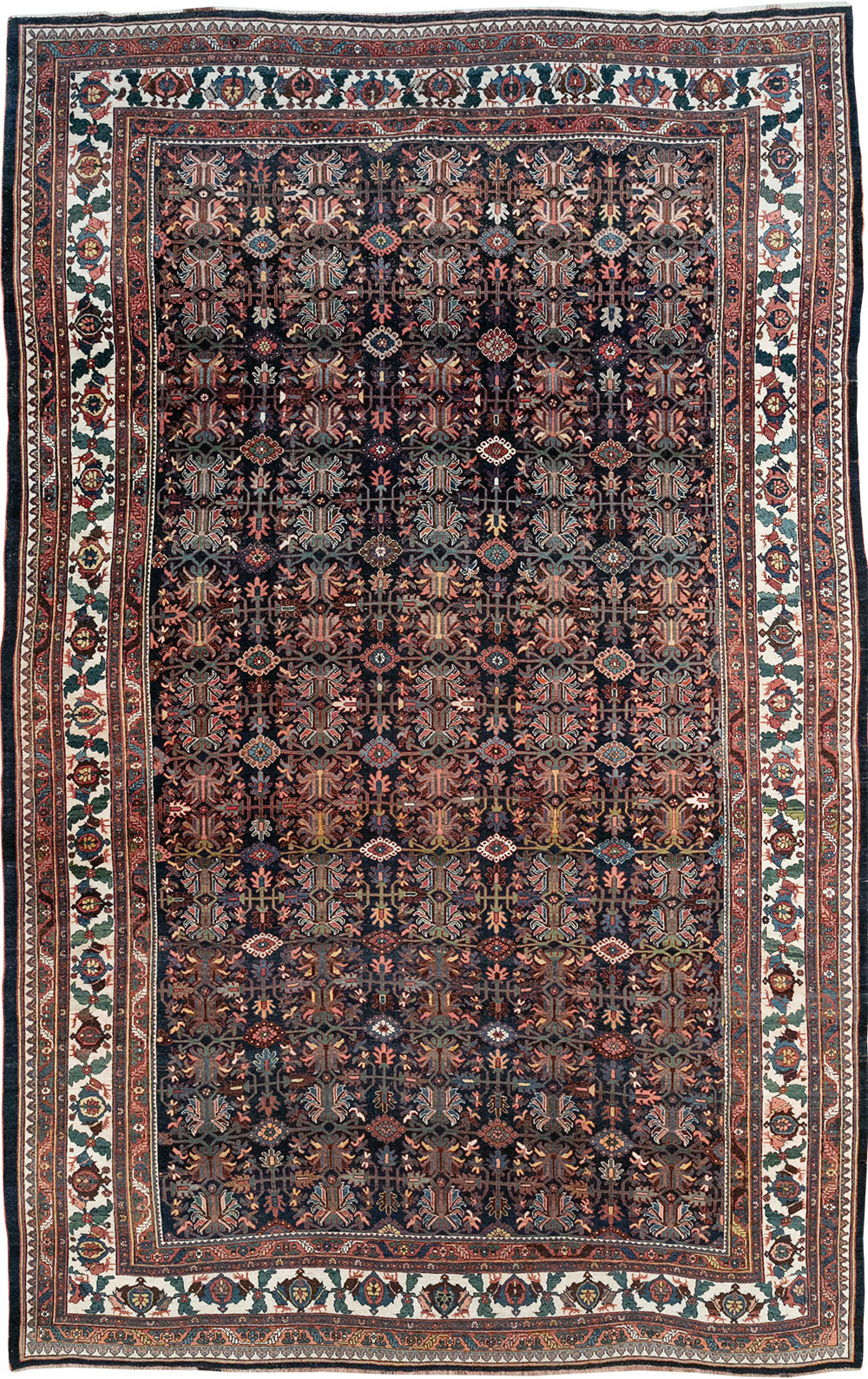 Antique Persian Kurd Bidjar Large Carpet, No.33062 - Gss
