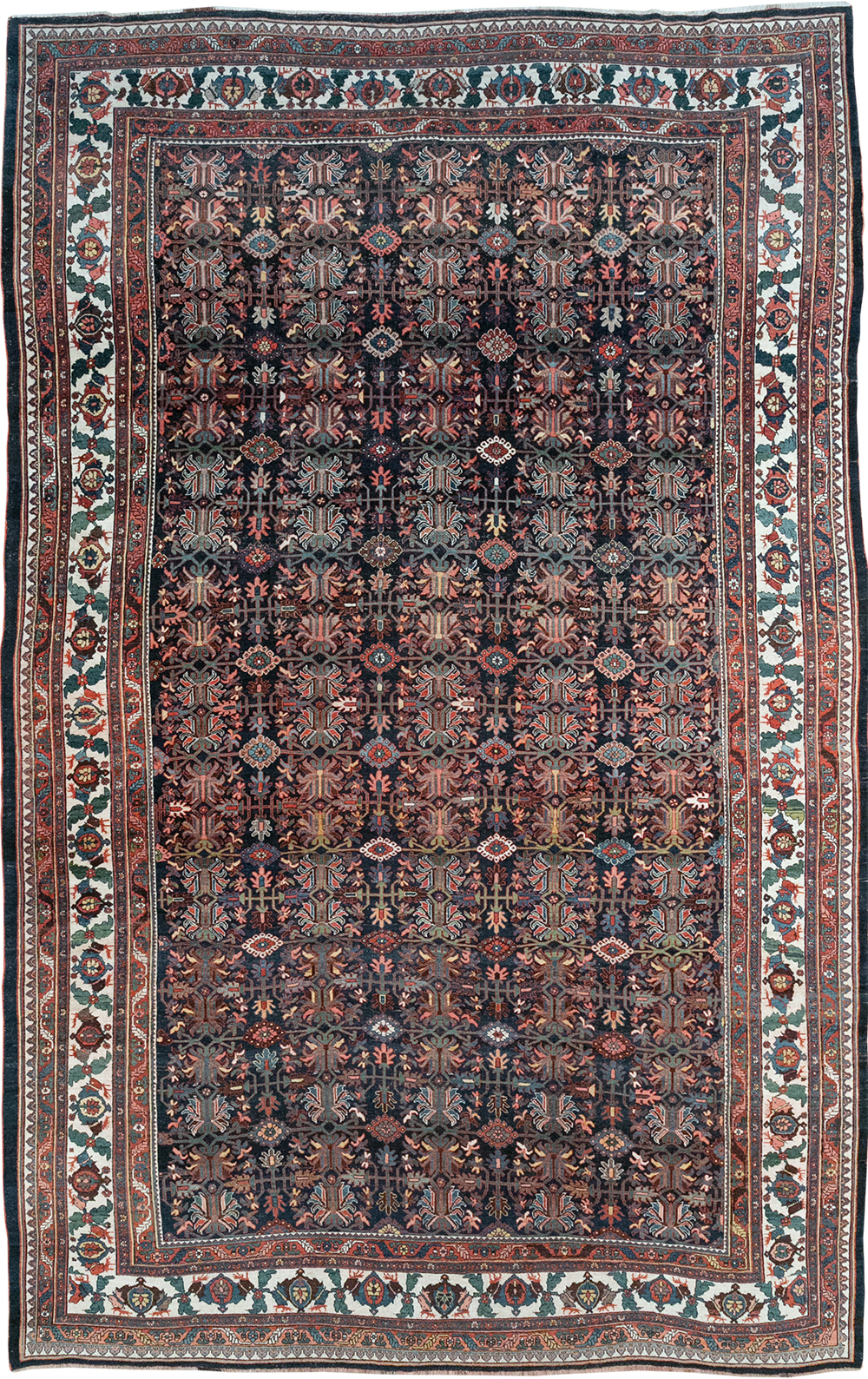 Antique Persian Kurd Bidjar Large Carpet, No.33062 - Gss