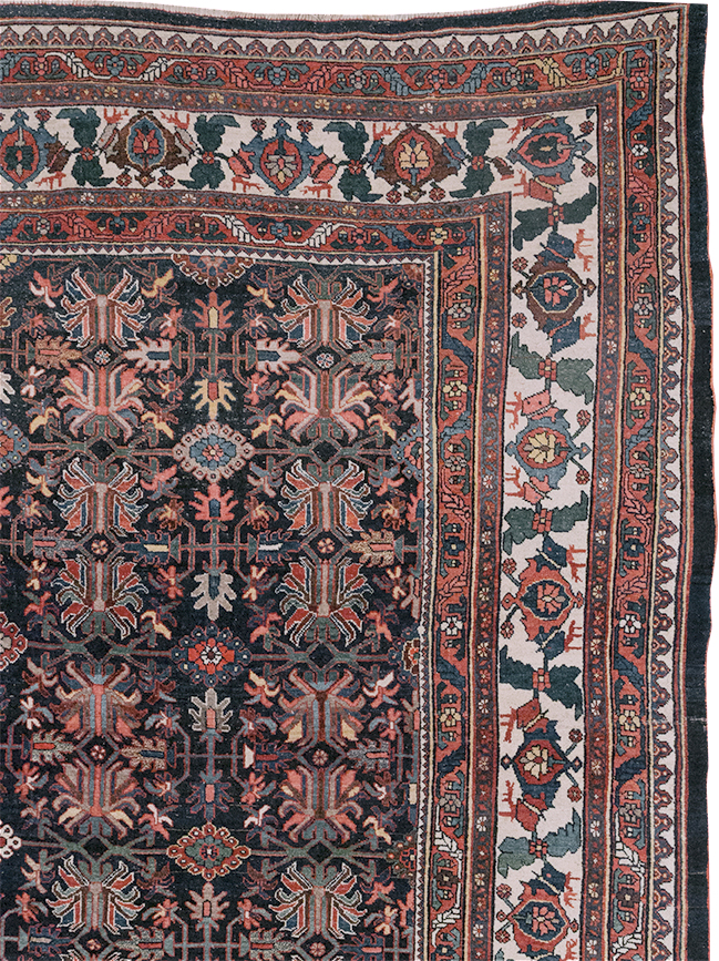 Antique Persian Kurd Bidjar Large Carpet, No.33062 - Gss