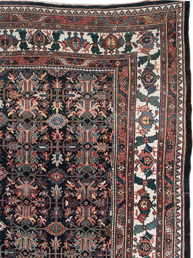 Antique Persian Kurd Bidjar Large Carpet, No.33062 - Gss