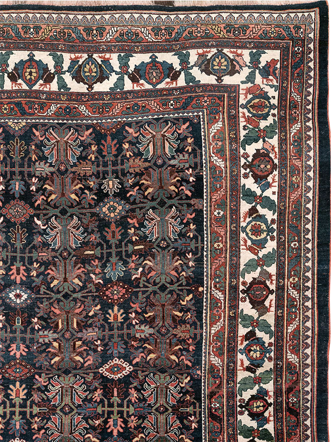 Antique Persian Kurd Bidjar Large Carpet, No.33062 - Gss
