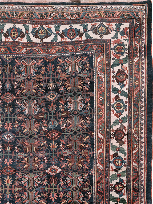 Antique Persian Kurd Bidjar Large Carpet, No.33062 - Gss