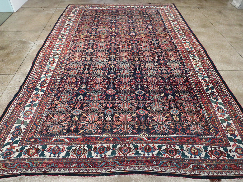 Antique Persian Kurd Bidjar Large Carpet, No.33062 - Gss