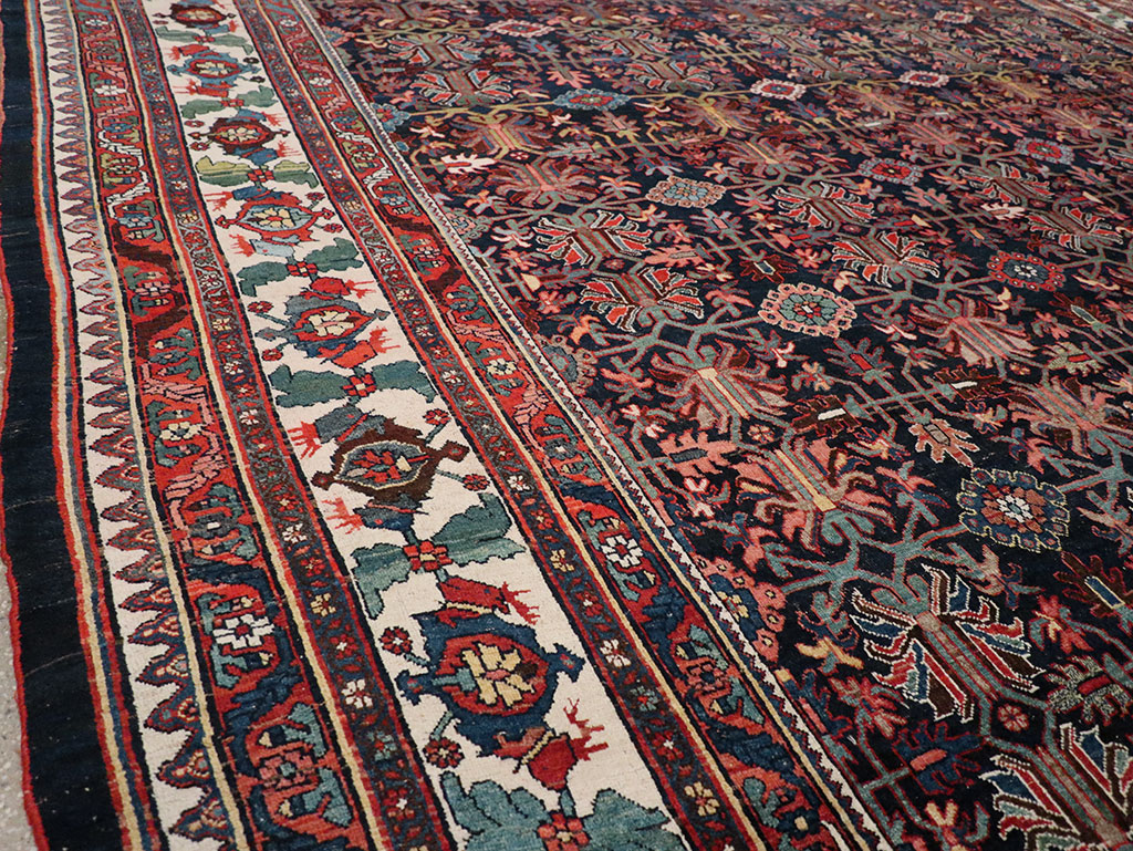 Antique Persian Kurd Bidjar Large Carpet, No.33062 - Gss