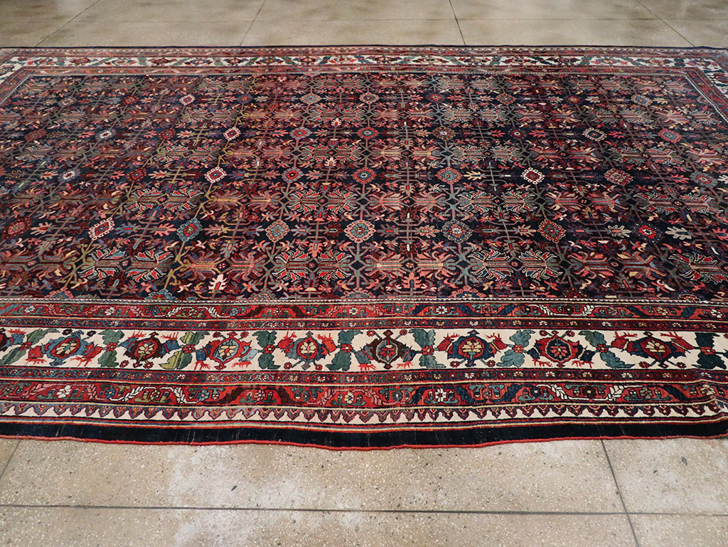 Antique Persian Kurd Bidjar Large Carpet, No.33062 - Gss