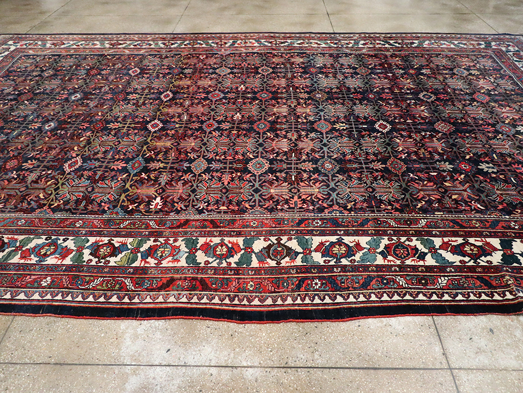 Antique Persian Kurd Bidjar Large Carpet, No.33062 - Gss