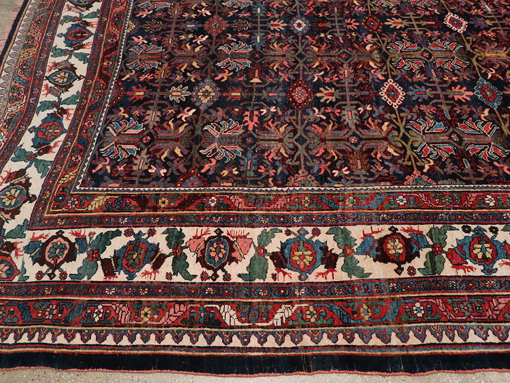 Antique Persian Kurd Bidjar Large Carpet, No.33062 - Gss