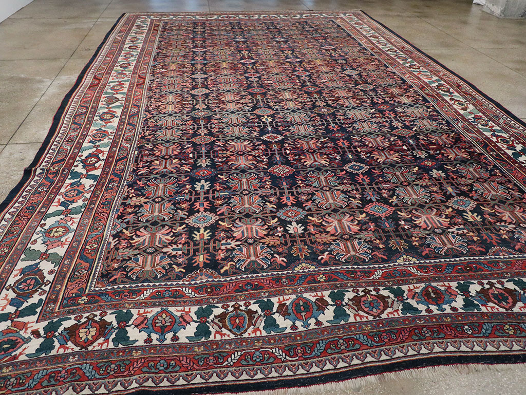 Antique Persian Kurd Bidjar Large Carpet, No.33062 - Gss