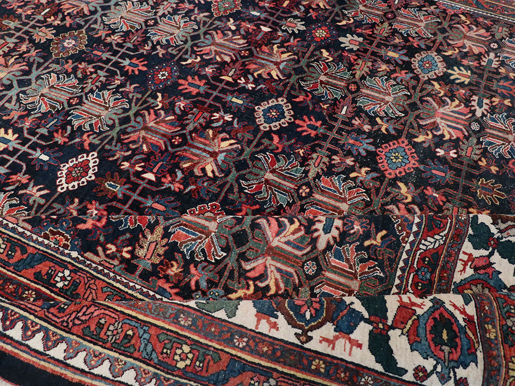 Antique Persian Kurd Bidjar Large Carpet, No.33062 - Gss