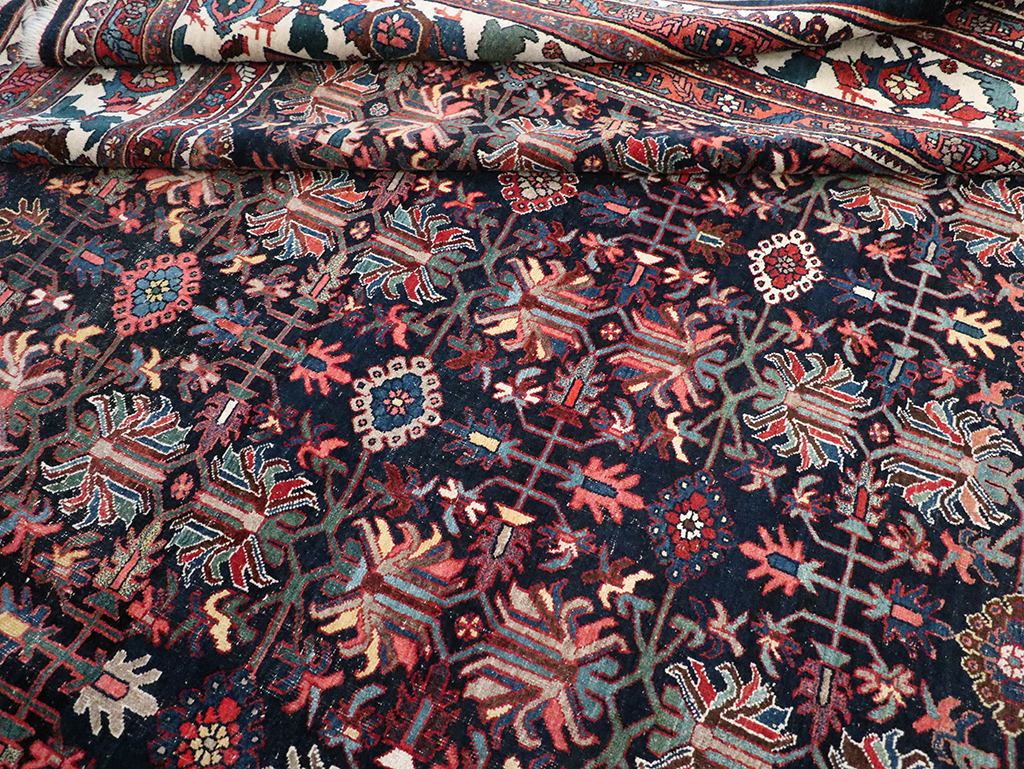 Antique Persian Kurd Bidjar Large Carpet, No.33062 - Gss