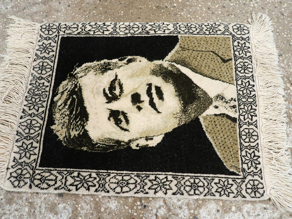 Vintage Persian Tabriz Pictorial Rug, No.33066 - Gss