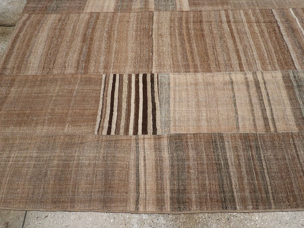 Vintage Turkish Flatweave Kilim Room Size Carpet, No.33068 - Gss