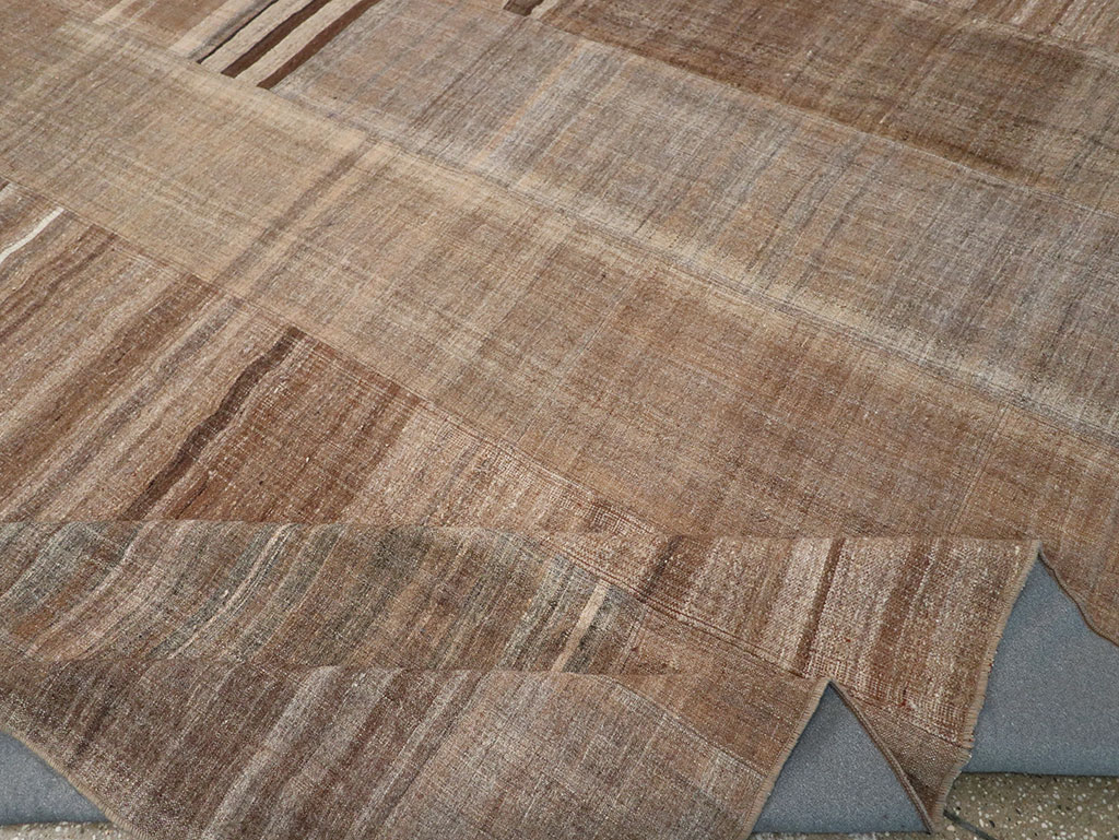 Vintage Turkish Flatweave Kilim Room Size Carpet, No.33068 - Gss