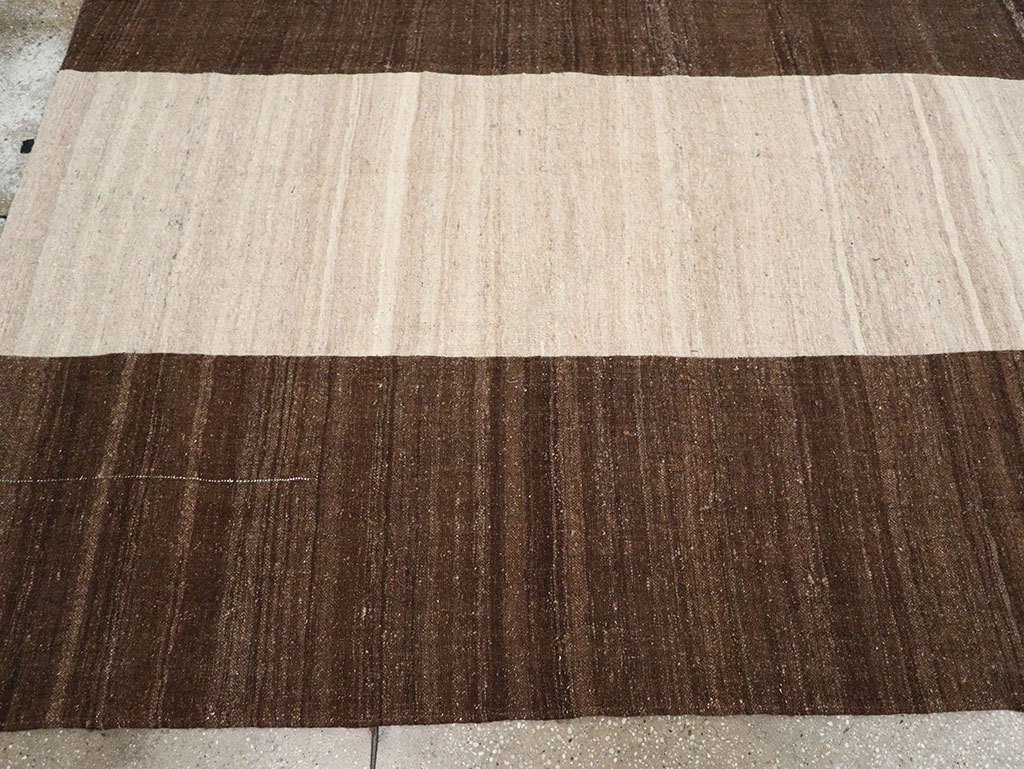 Vintage Turkish Flatweave Kilim Room Size Carpet, No.33070 - Gss