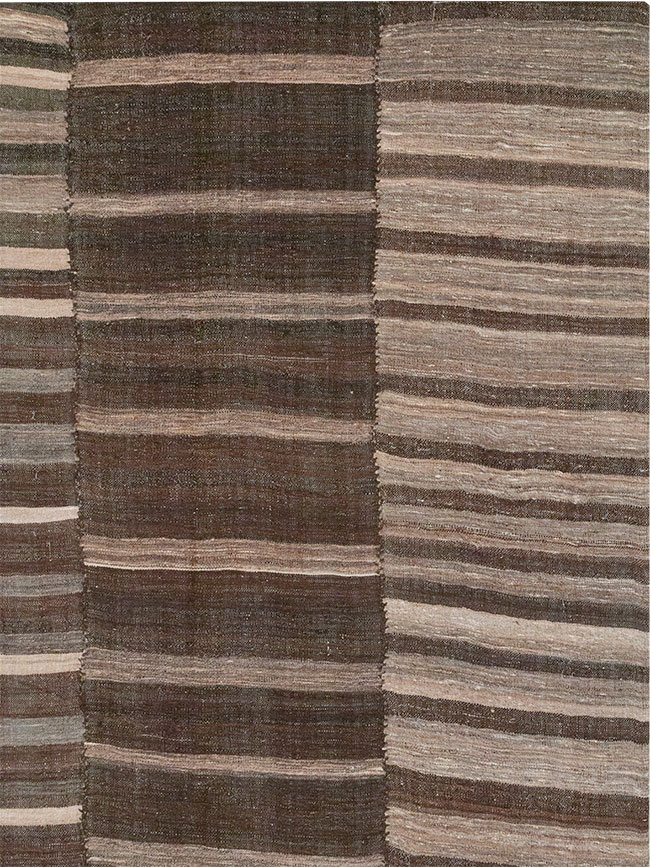 Vintage Turkish Flatweave Kilim Room Size Carpet, No.33071 - Gss