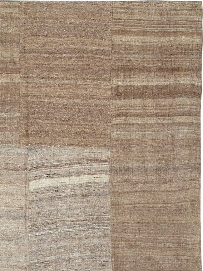 Vintage Turkish Flatweave Kilim Room Size Carpet, No.33074 - Gss