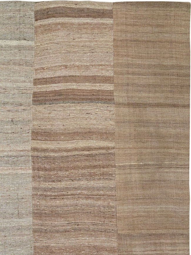 Vintage Turkish Flatweave Kilim Room Size Carpet, No.33074 - Gss