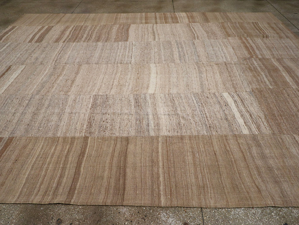 Vintage Turkish Flatweave Kilim Room Size Carpet, No.33074 - Gss