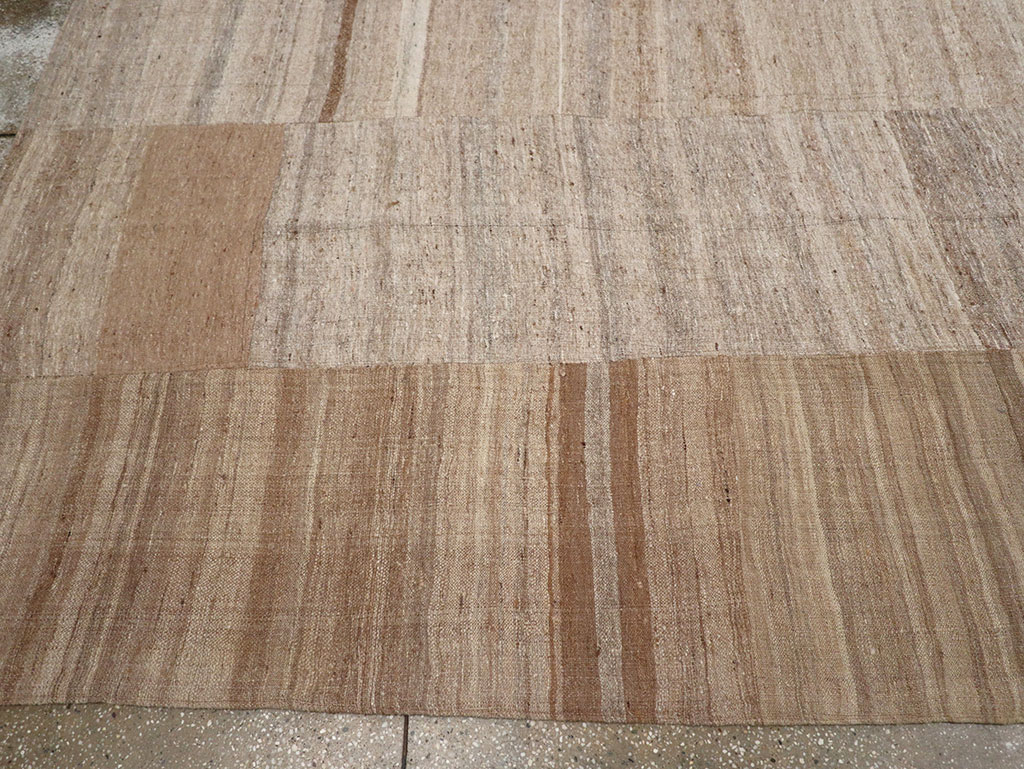 Vintage Turkish Flatweave Kilim Room Size Carpet, No.33074 - Gss