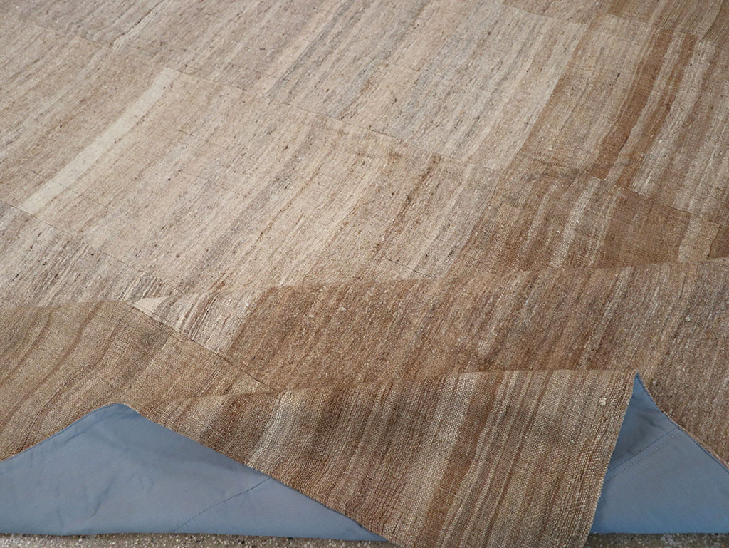 Vintage Turkish Flatweave Kilim Room Size Carpet, No.33074 - Gss