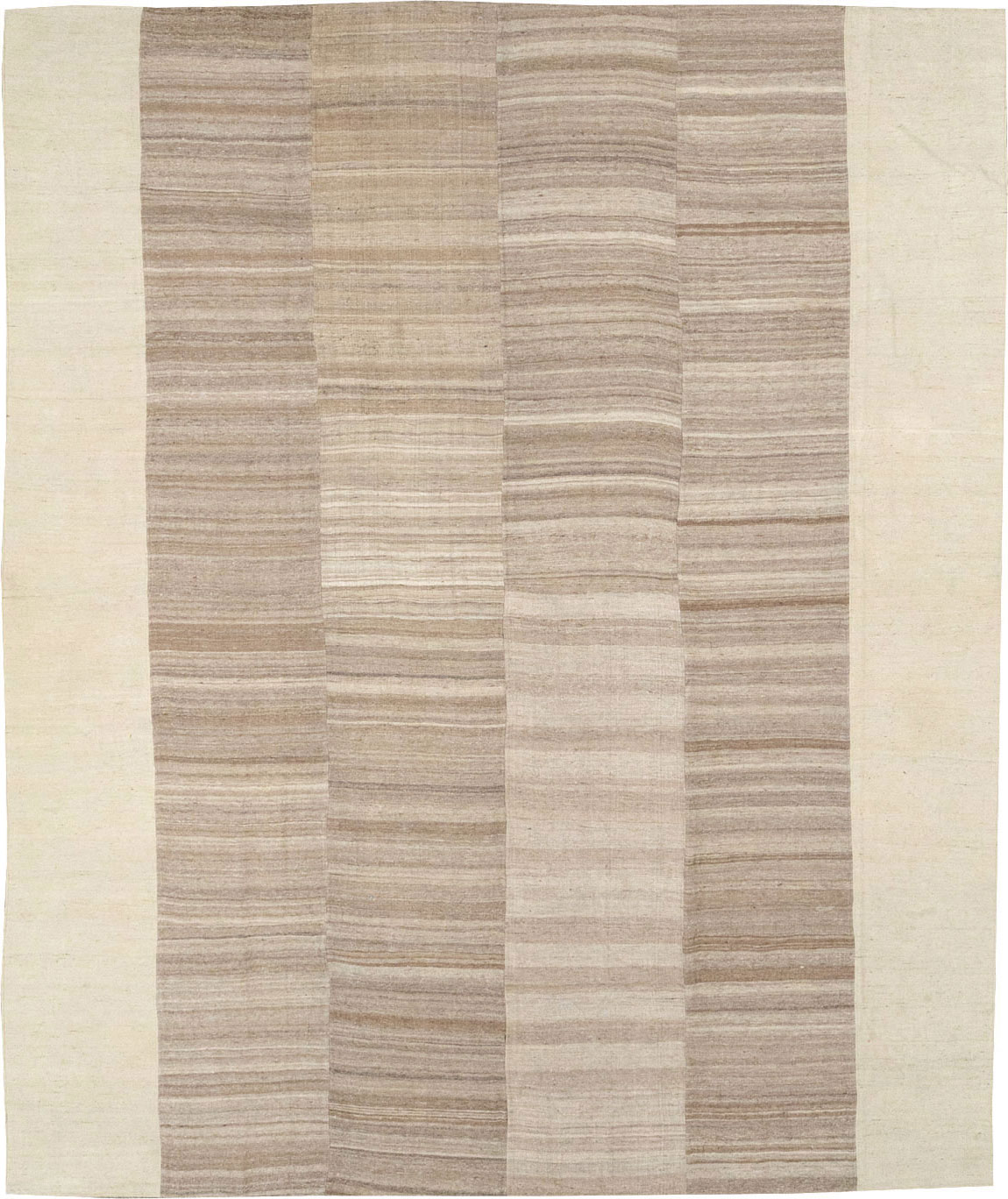 Vintage Turkish Flatweave Kilim Room Size Carpet, No.33075 - Gss