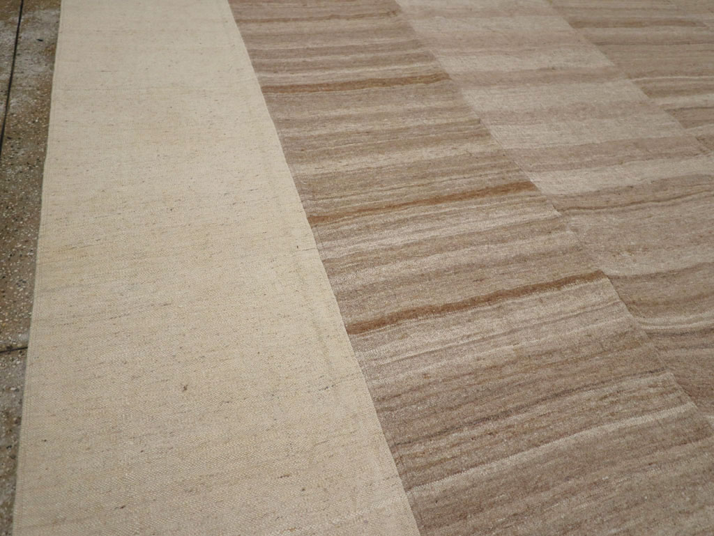 Vintage Turkish Flatweave Kilim Room Size Carpet, No.33075 - Gss