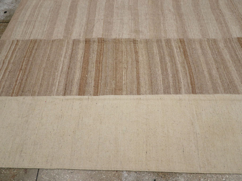 Vintage Turkish Flatweave Kilim Room Size Carpet, No.33075 - Gss