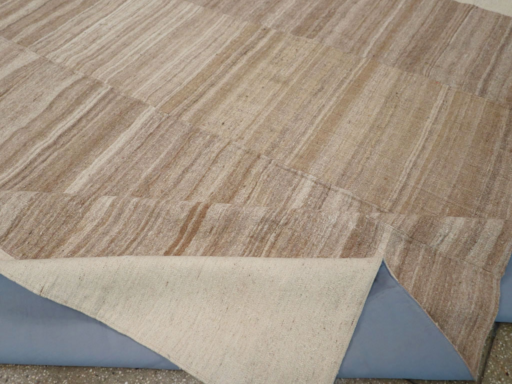 Vintage Turkish Flatweave Kilim Room Size Carpet, No.33075 - Gss