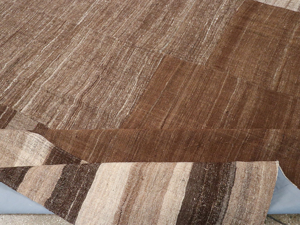 Vintage Turkish Flatweave Kilim Room Size Carpet, No.33076 - Gss