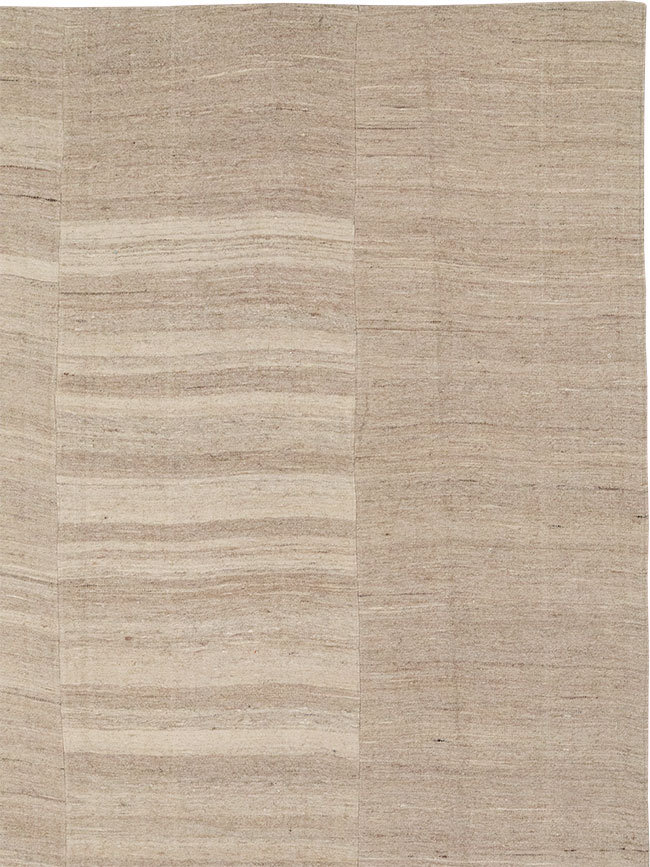 Vintage Turkish Flatweave Kilim Room Size Carpet, No.33077 - Gss