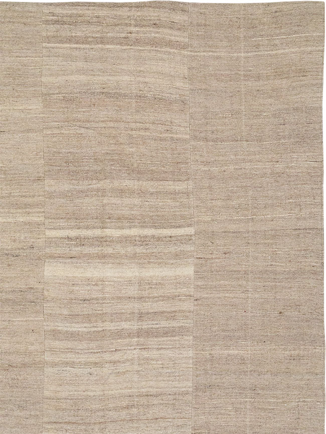 Vintage Turkish Flatweave Kilim Room Size Carpet, No.33077 - Gss