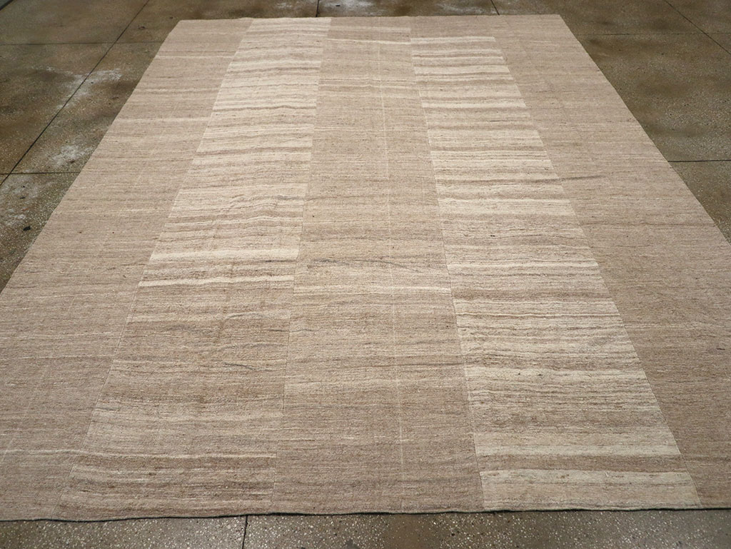 Vintage Turkish Flatweave Kilim Room Size Carpet, No.33077 - Gss