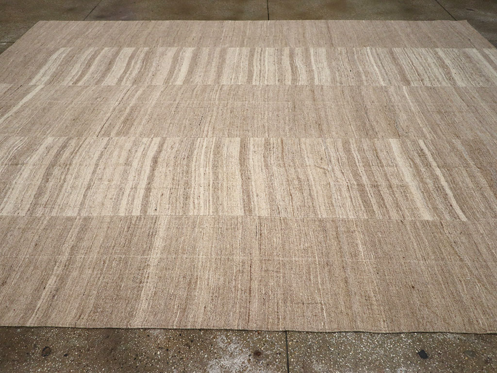 Vintage Turkish Flatweave Kilim Room Size Carpet, No.33077 - Gss