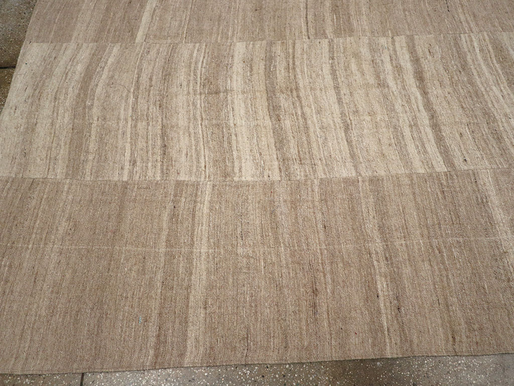 Vintage Turkish Flatweave Kilim Room Size Carpet, No.33077 - Gss