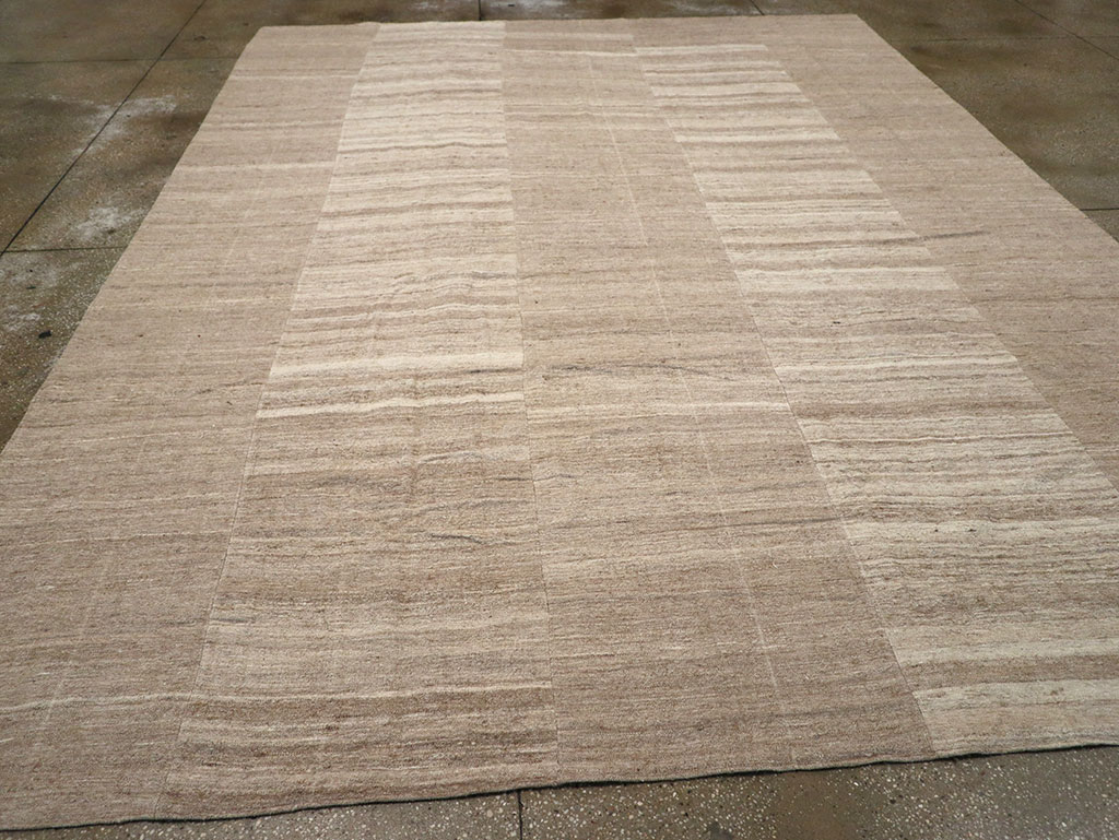 Vintage Turkish Flatweave Kilim Room Size Carpet, No.33077 - Gss