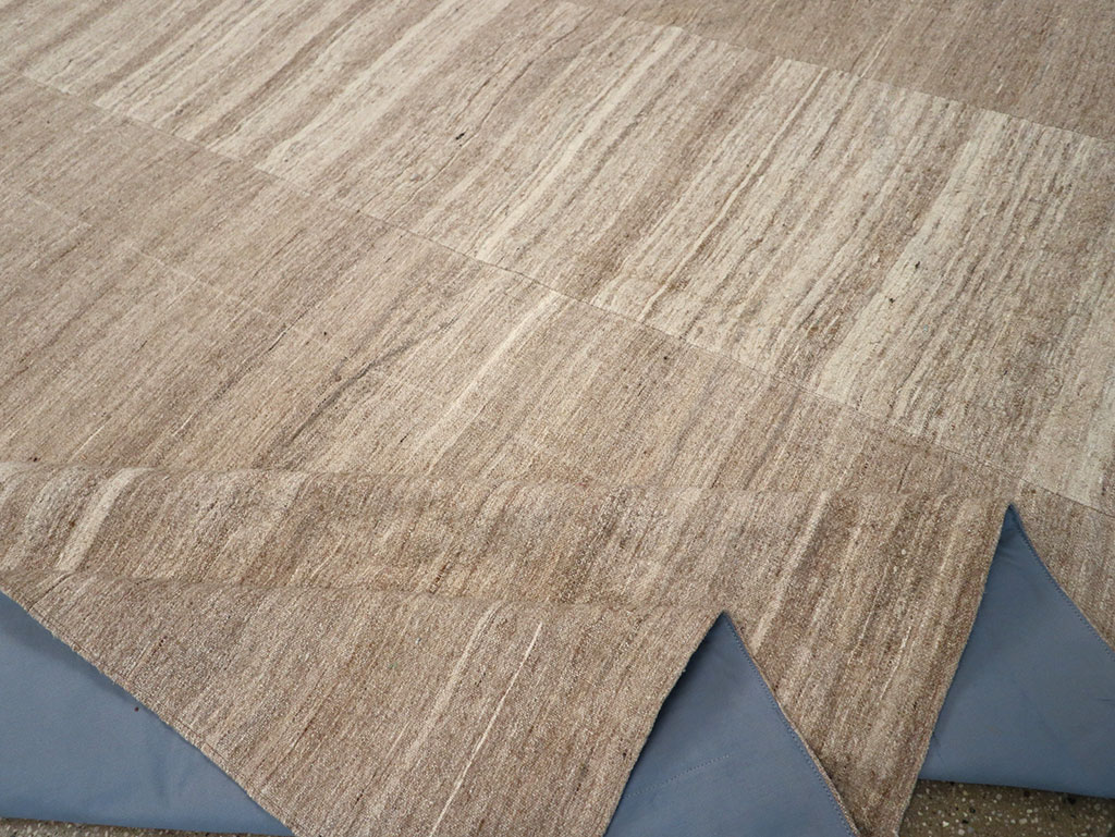 Vintage Turkish Flatweave Kilim Room Size Carpet, No.33077 - Gss