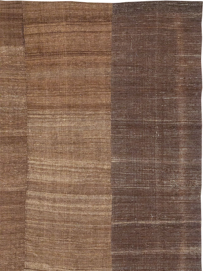 Vintage Turkish Flatweave Kilim Room Size Carpet, No.33078 - Gss