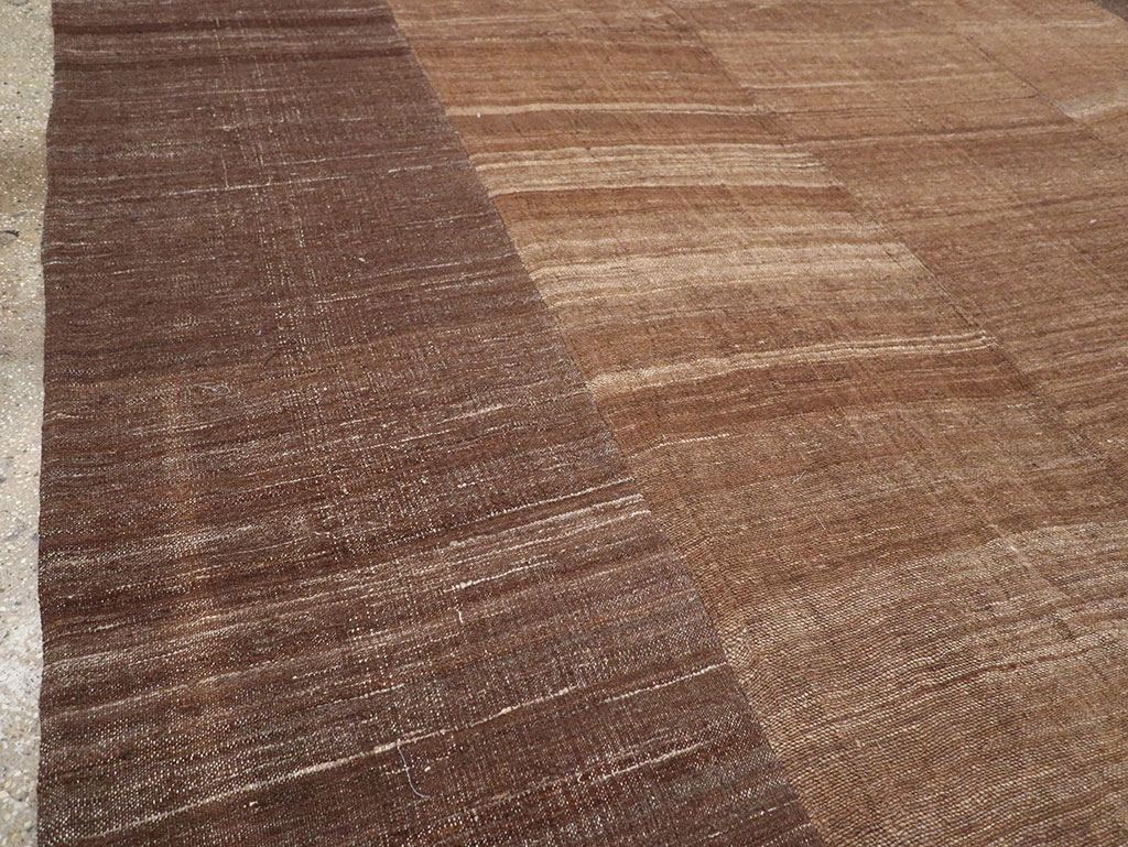 Vintage Turkish Flatweave Kilim Room Size Carpet, No.33078 - Gss