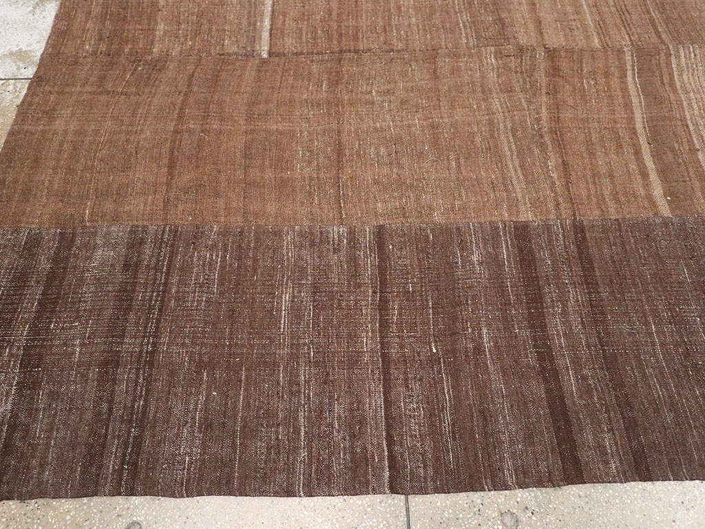 Vintage Turkish Flatweave Kilim Room Size Carpet, No.33078 - Gss