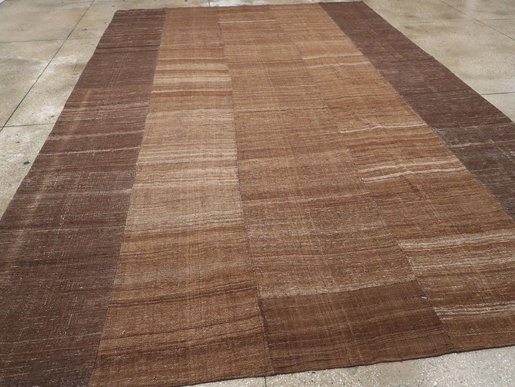 Vintage Turkish Flatweave Kilim Room Size Carpet, No.33078 - Gss