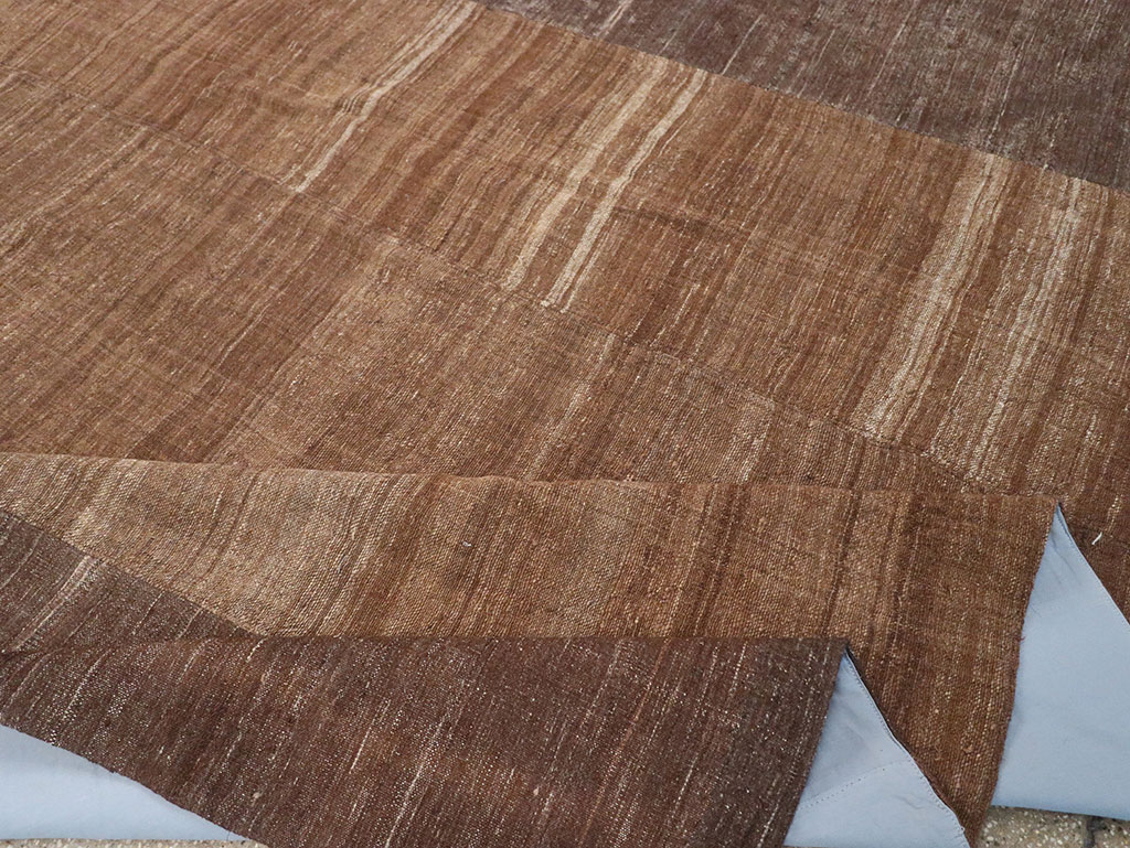 Vintage Turkish Flatweave Kilim Room Size Carpet, No.33078 - Gss