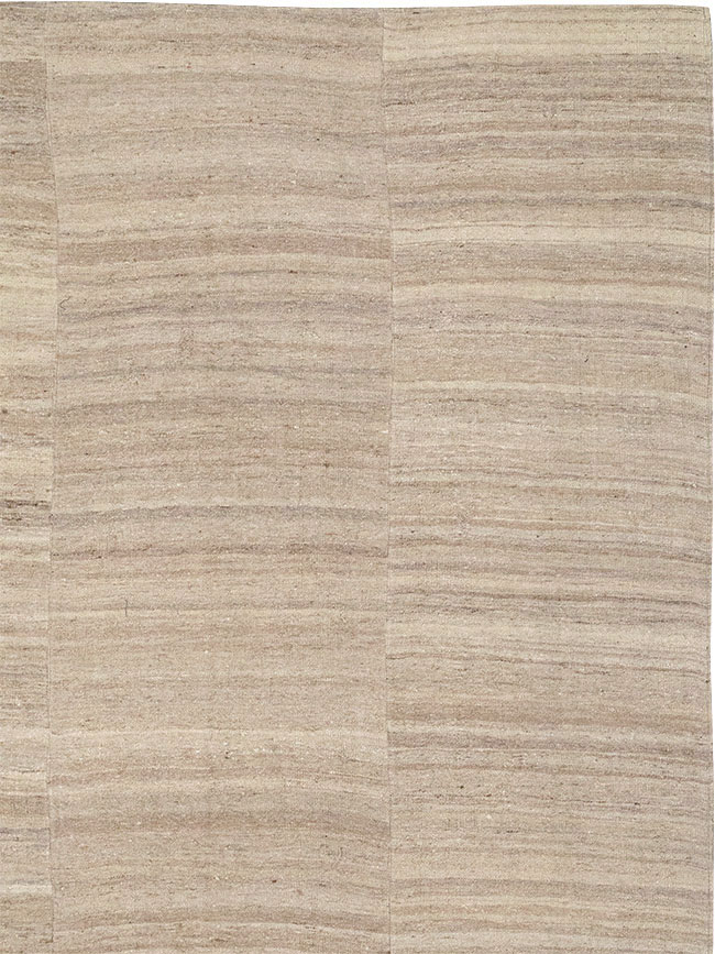 Vintage Turkish Flatweave Kilim Room Size Carpet, No.33079 - Gss