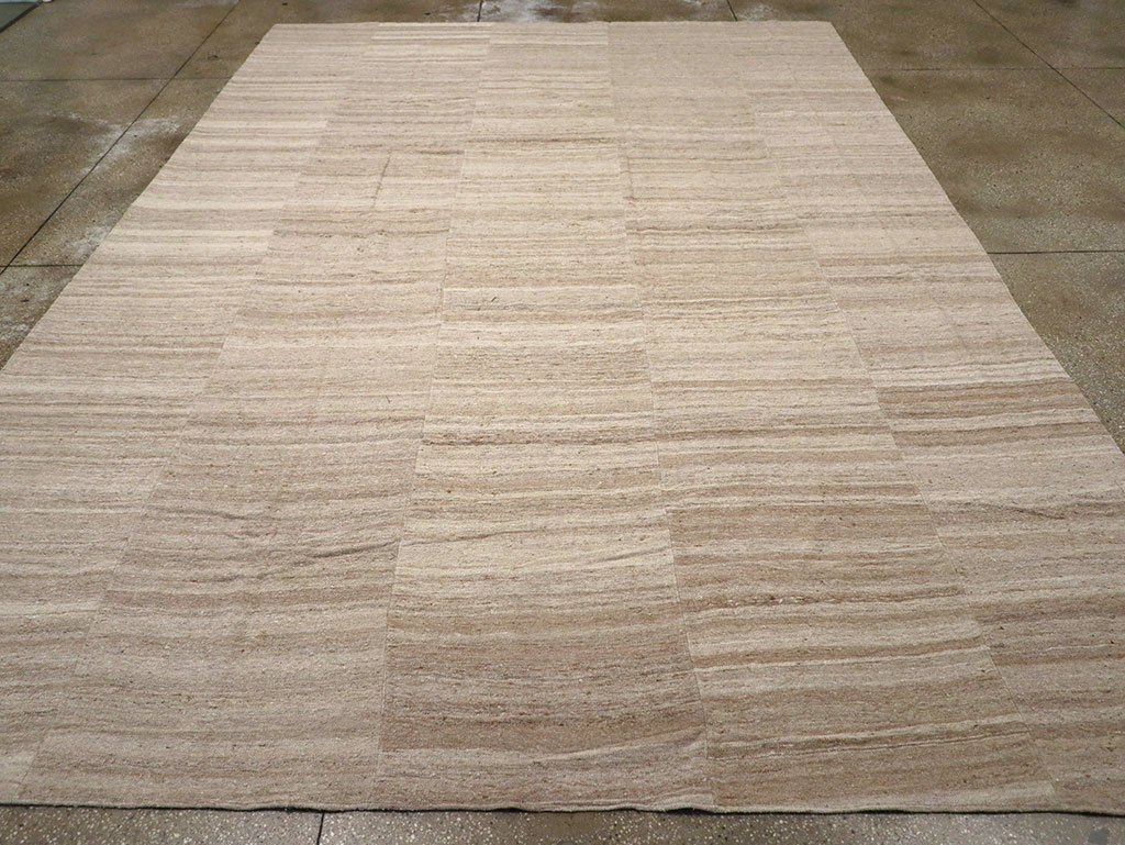 Vintage Turkish Flatweave Kilim Room Size Carpet, No.33079 - Gss