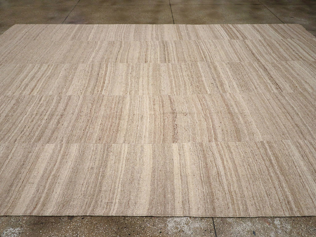 Vintage Turkish Flatweave Kilim Room Size Carpet, No.33079 - Gss