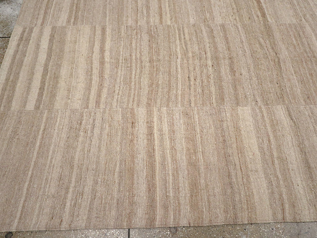 Vintage Turkish Flatweave Kilim Room Size Carpet, No.33079 - Gss