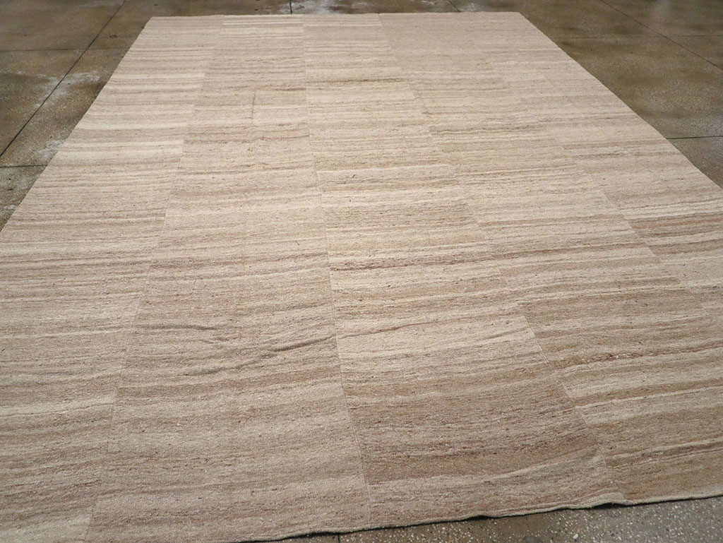 Vintage Turkish Flatweave Kilim Room Size Carpet, No.33079 - Gss