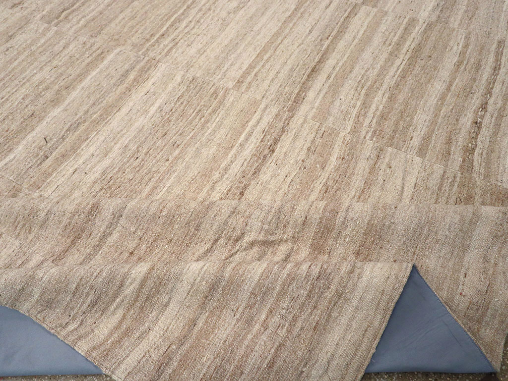 Vintage Turkish Flatweave Kilim Room Size Carpet, No.33079 - Gss