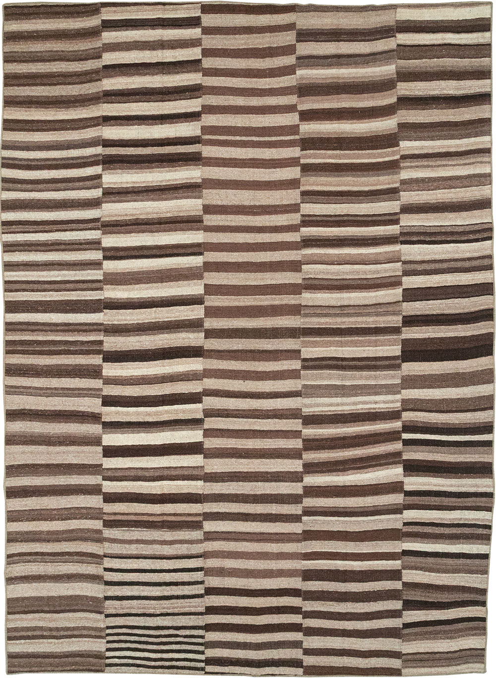 Vintage Turkish Flatweave Kilim Room Size Carpet, No.33085 - Gss